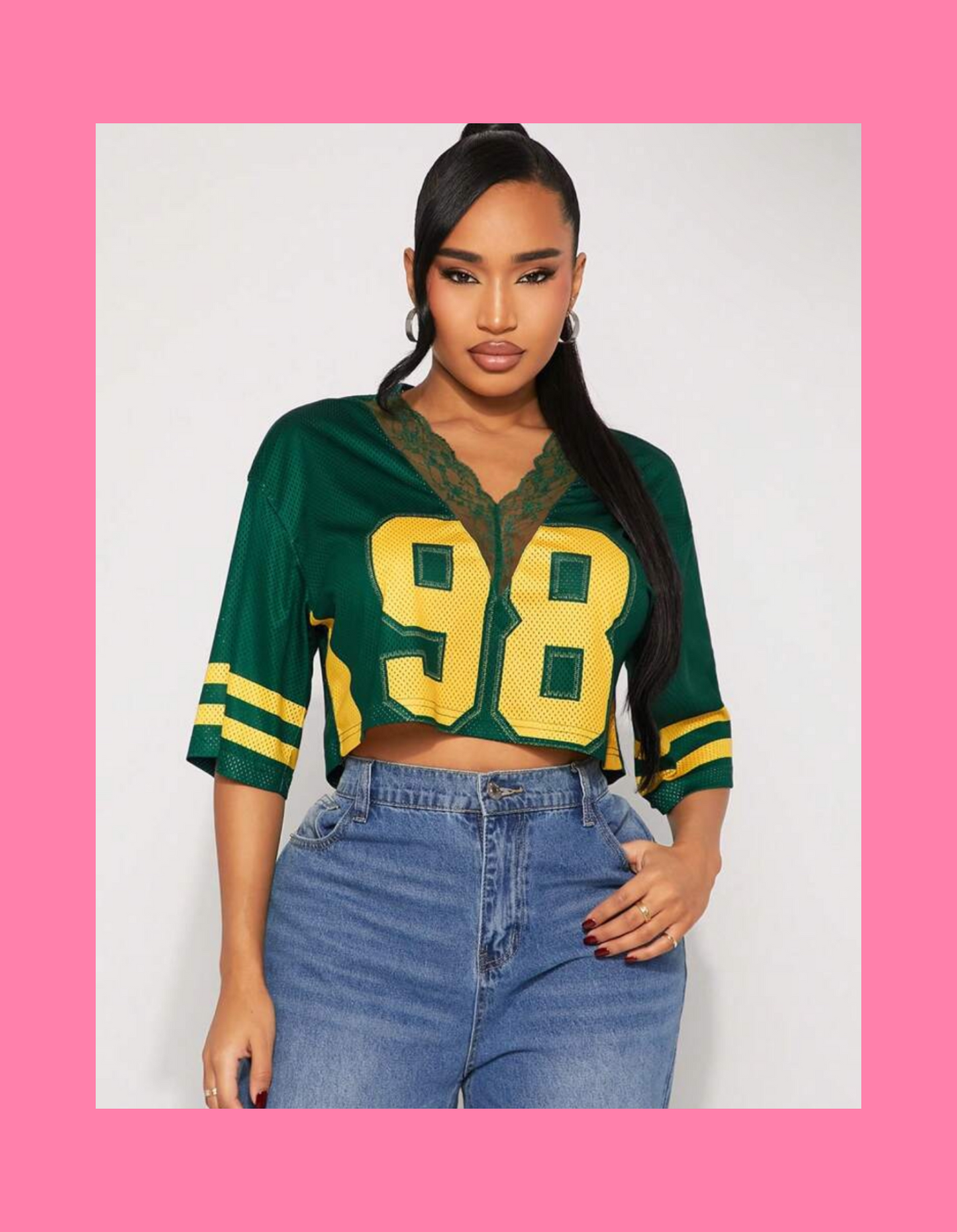 Go Team cropped jersey