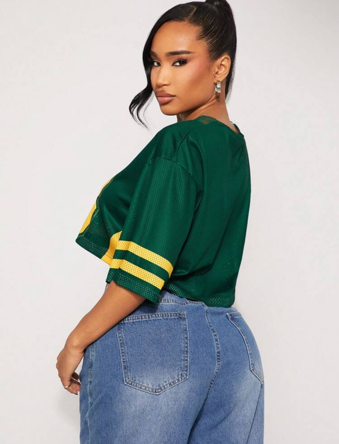 Go Team cropped jersey