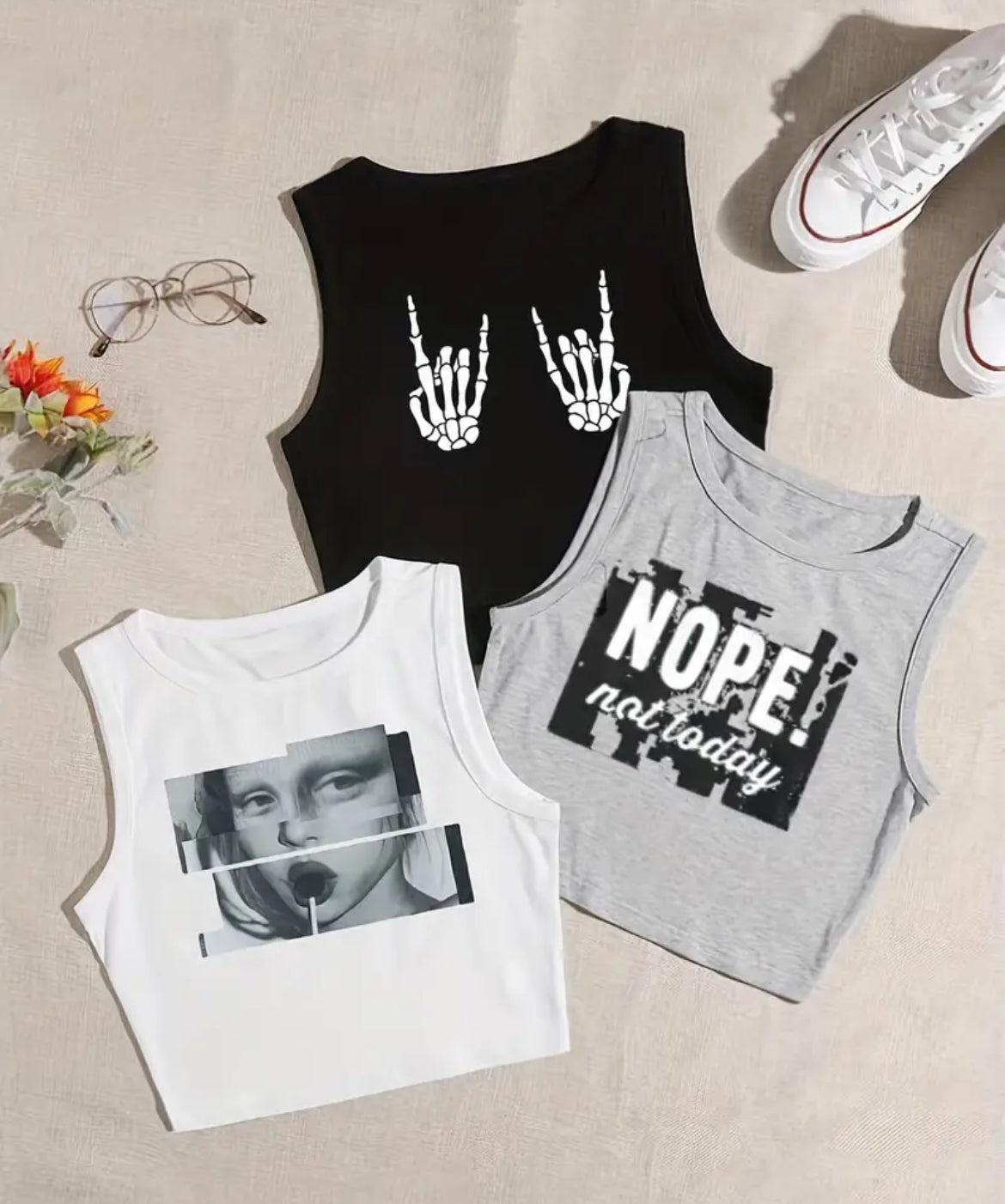 Statement crop tops