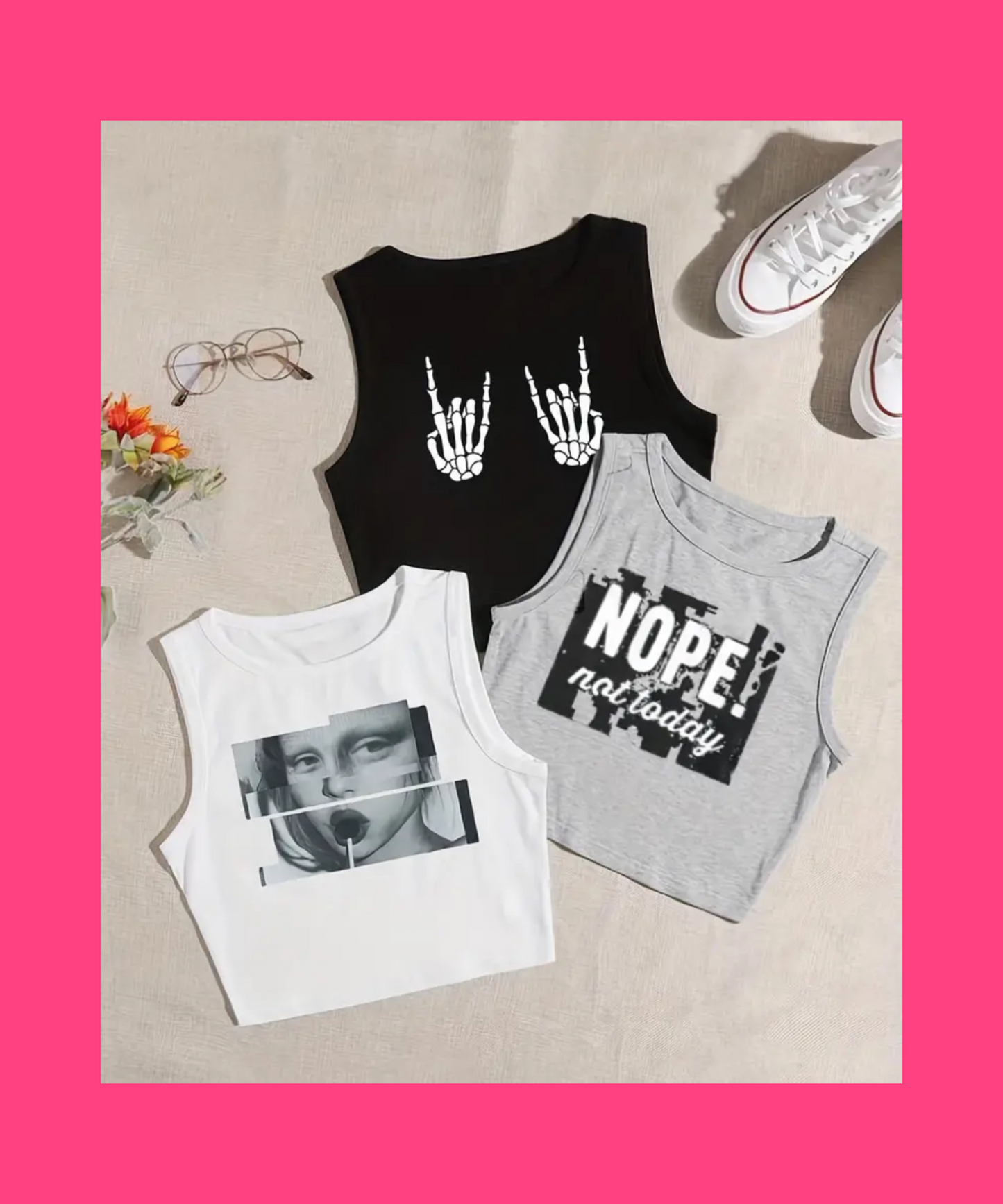 Statement crop tops
