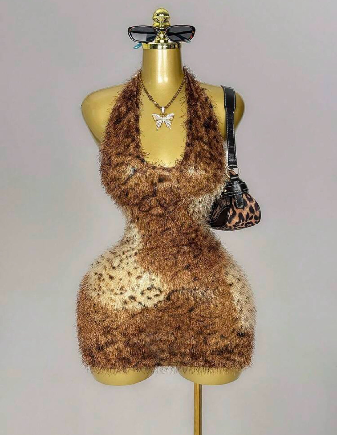 Fur Baby mini dress