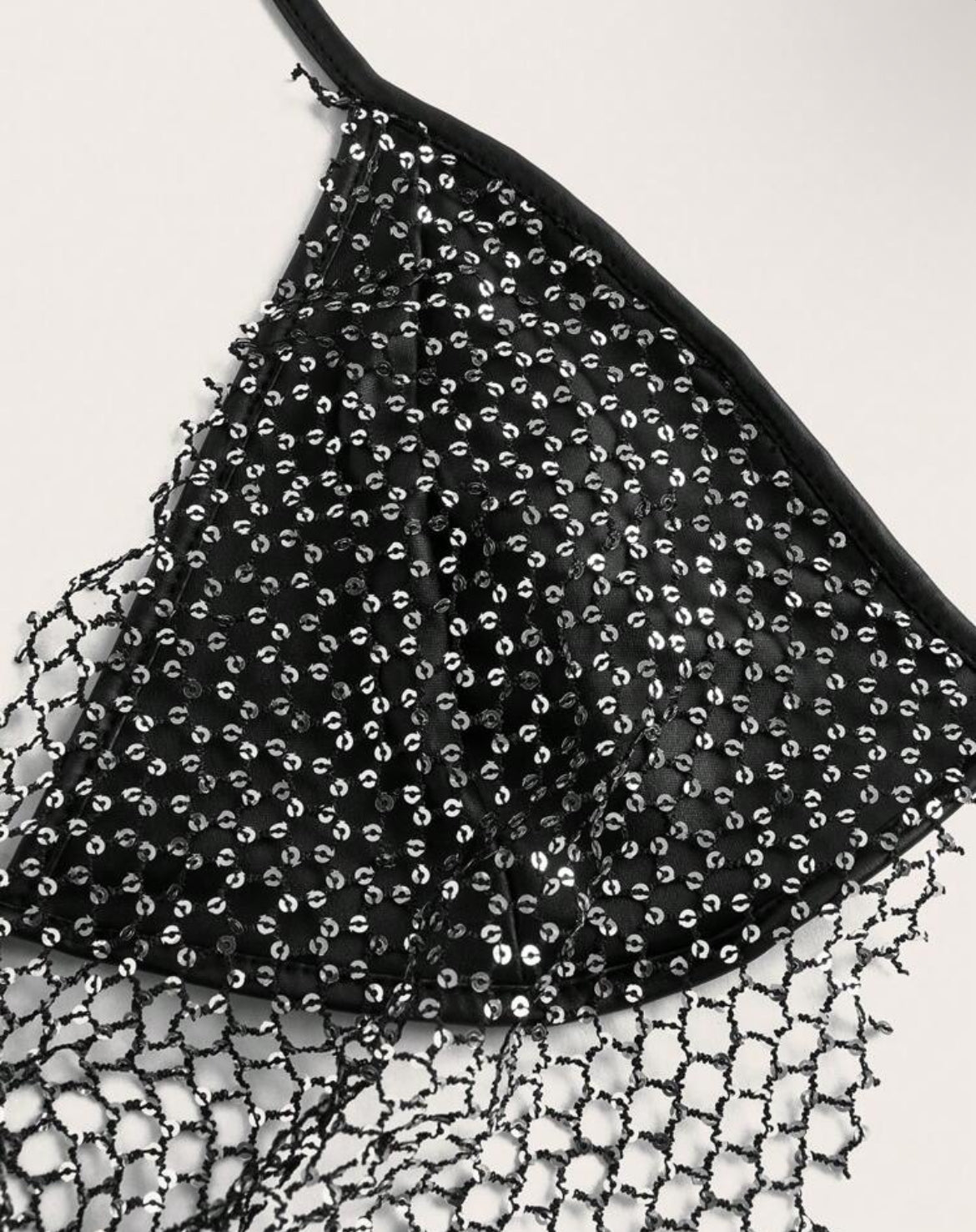 Stars sequin covered bikini top