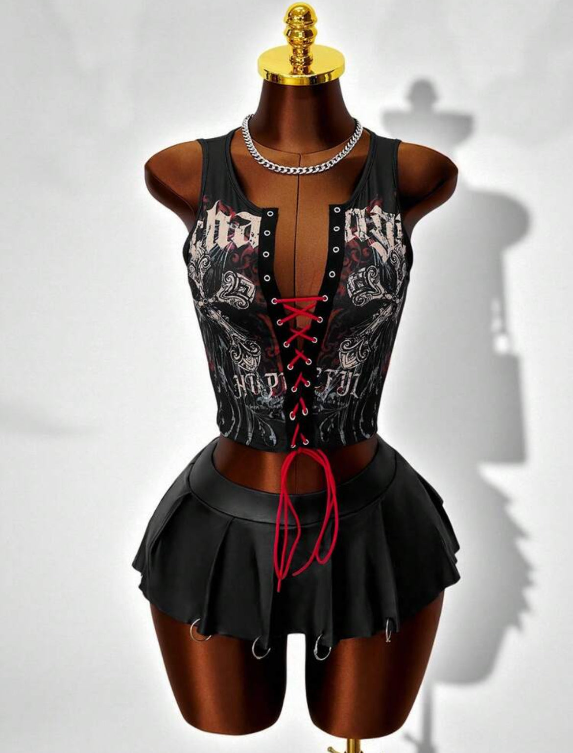 Metal tie up top