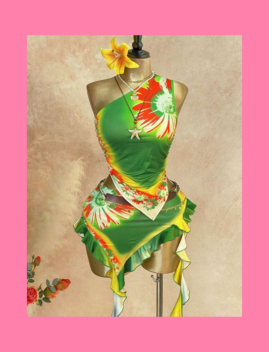 Paradise 2 piece skirt set