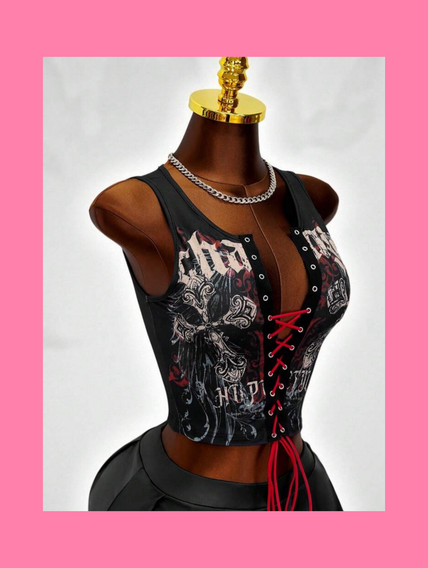 Metal tie up top