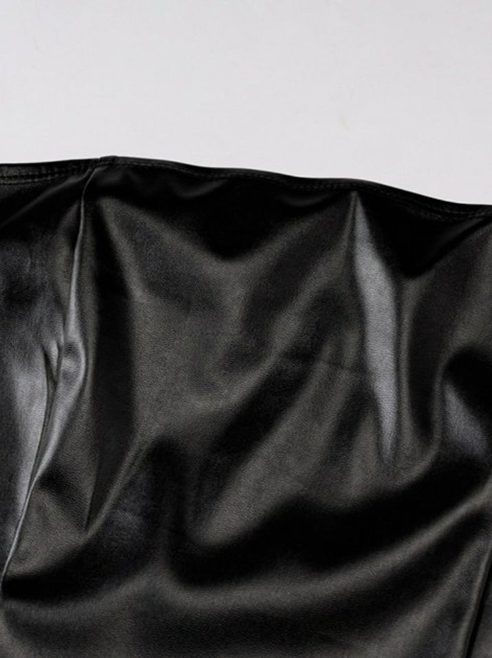 Playgirl faux leather dress