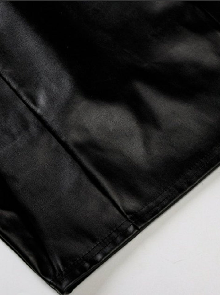 Playgirl faux leather dress